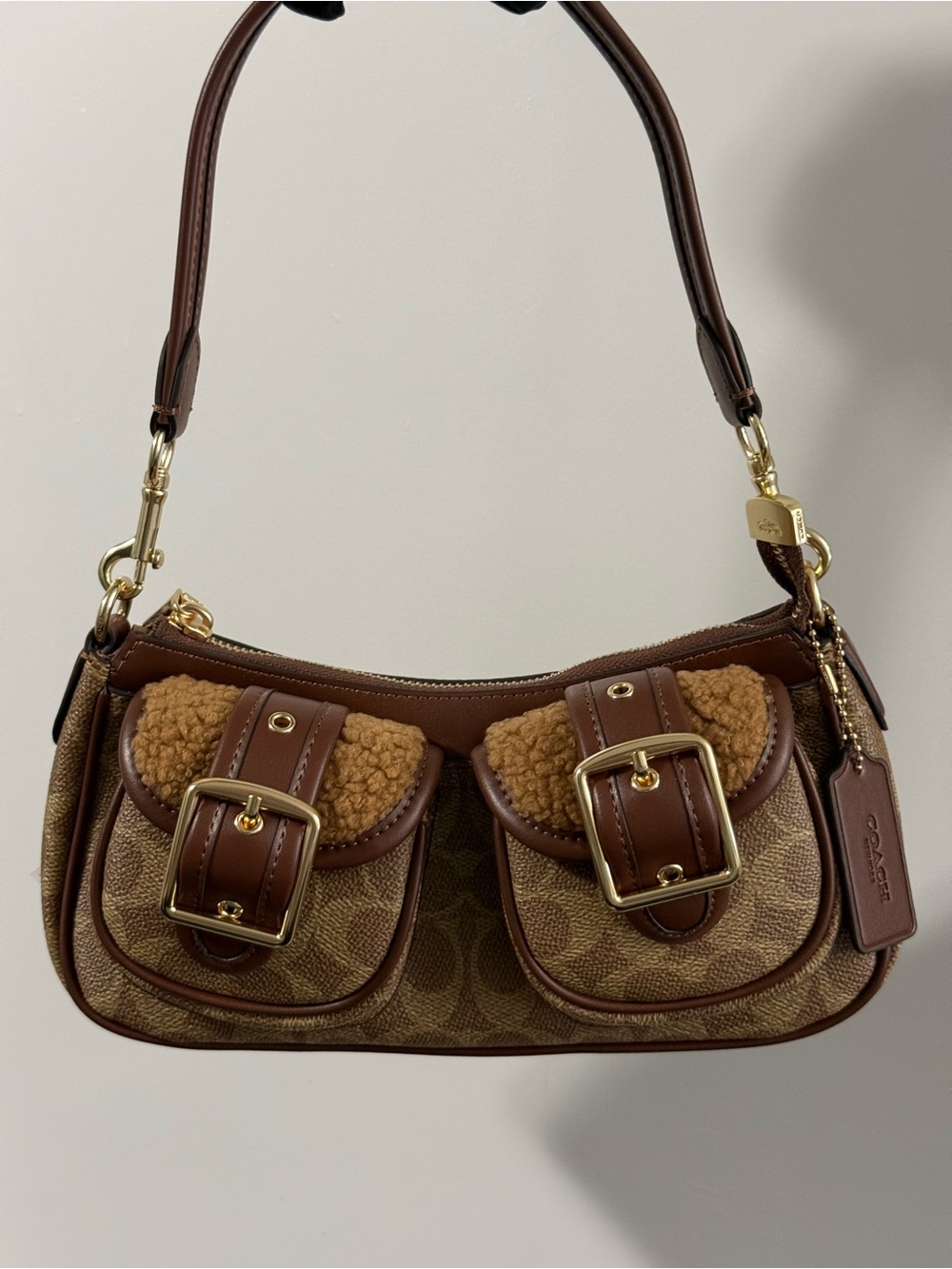 Ashton Shoulder Bag With Signature Canvas